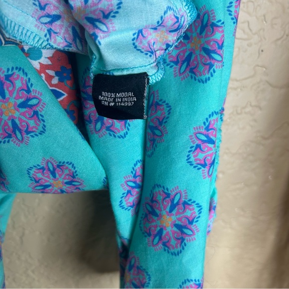 Feathers by Tolani lightweight boho colorful dress size XL flowy modal - Picture 5 of 8